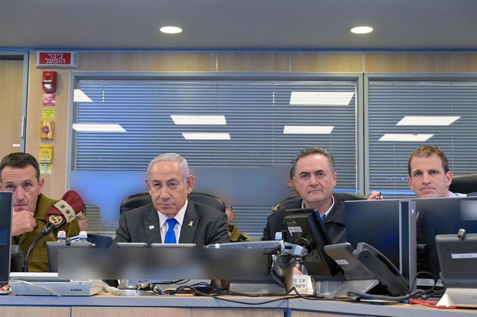 Archivo - Benjamin Netanyahu e Israel Katz (archivo)