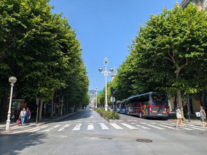 Archivo - San Sebastián con tiempo soleado.