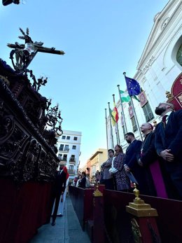 Una cofradía de la Semana Santa de El Puerto de Santa María (Cádiz).