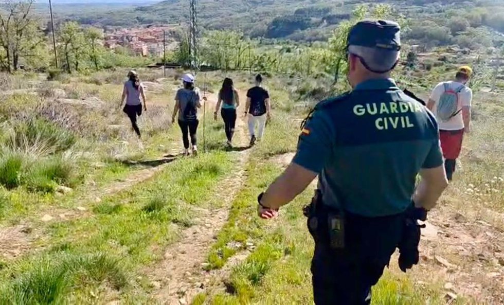 Imagen de arvhico del dispositivo de búsqueda de un hombre desaparecido en Jarandilla de la Vera (Cáceres)
