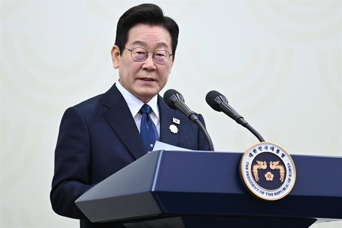 Archivo - El presidente de Corea del Sur, Lee Jae Myung