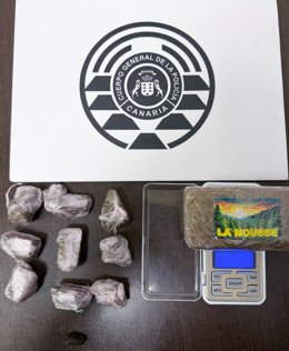 Sucesos.- Detenido en el sur de Tenerife tras ser sorprendido portando 183 gramos de hachís