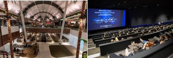Zona restauración ágora y Cinesa Luxe en intu Xanadú