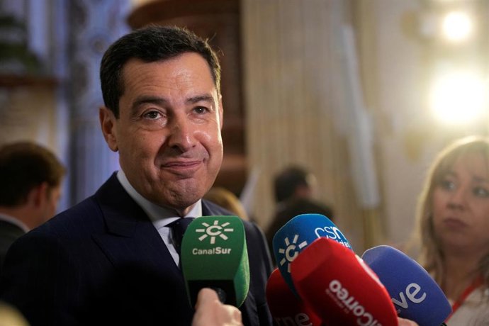 El presidente de la Junta de Andalucía, Juanma Moreno, en una imagen de archivo. 