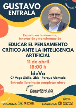 Cartel  de la conferencia de Gustavo Entrala