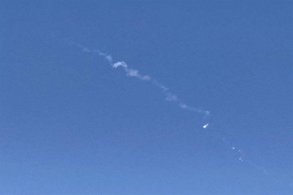 Archivo - Intecepción de un misil iraní sobre el cielo de Israel.