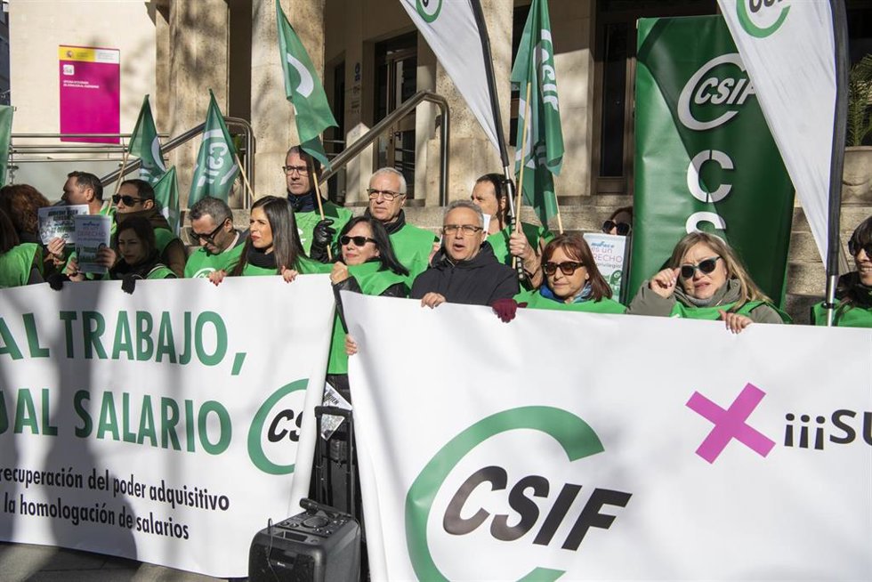 Archivo - Concentración de CSIF.