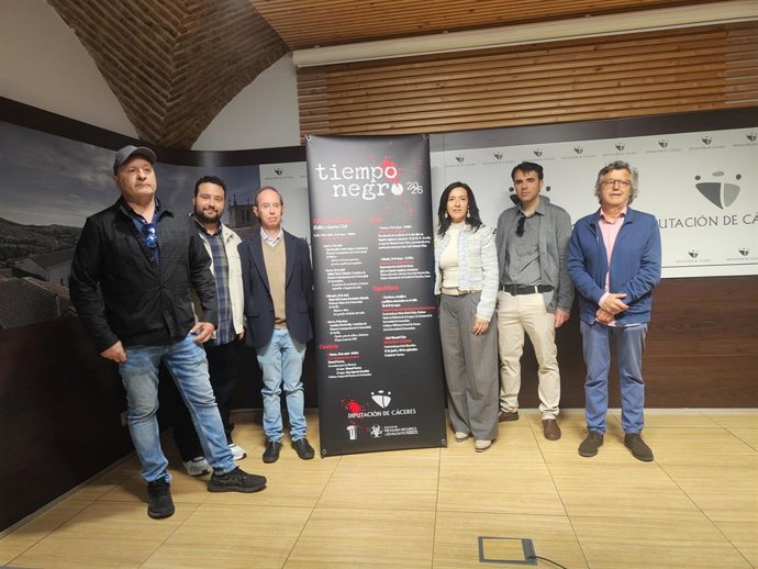 Presentación del programa 'Tiempo Negro' de la Diputación de Cáceres