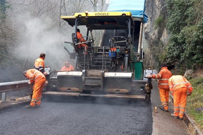 Trabajos de mejora de firme