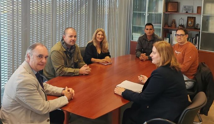Imagen de la reunión de CCOO Sevilla con Persán.