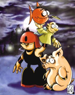 Una de las obras de la exposición 'La palabra pintada II' del ilustrador y humorista gráfico Lolo.