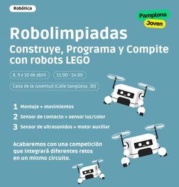 Cartel de las 'Robolimpiadas' de la Casa de la Juventud
