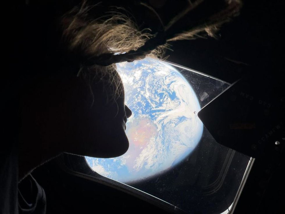 La astronauta Christina Koch en el Artemis II.