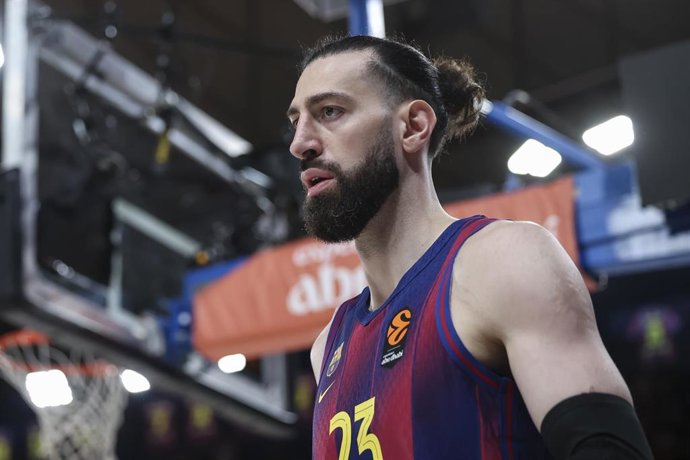 Tornike Shengelia, en un partido con el FC Barcelona.