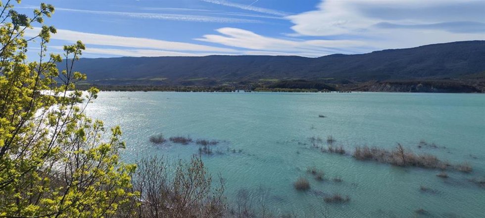 Embalse de Yesa en imagen del pasado viernes 3 de abril de 2026