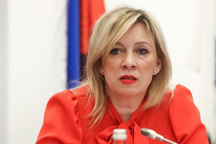 Maria Zajarova, portavoz de Exteriores de Rusia.