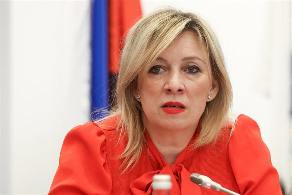 Maria Zajarova, portavoz de Exteriores de Rusia.