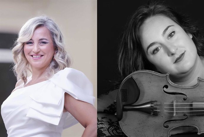 La pianista Paula Coronas y la violinista Lara Sansón, en una imagen de archivo.
