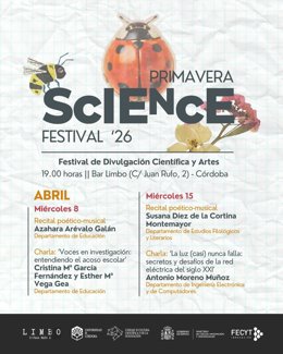 Cartel del 'Primavera Science Festival'.