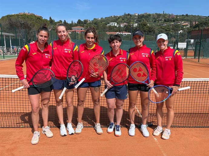 El equipo español de Billie Jean King Cup en Eslovenia