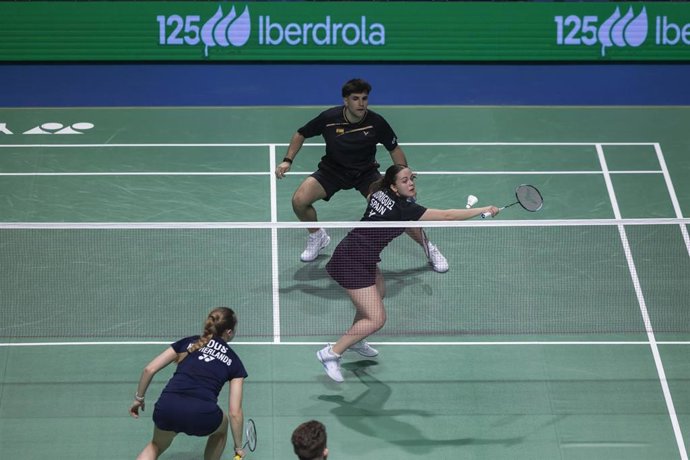 Rubén García y Lucía Rodríguez en el dobles mixto del Campeonato de Europa de bádminton de Huelva 2026