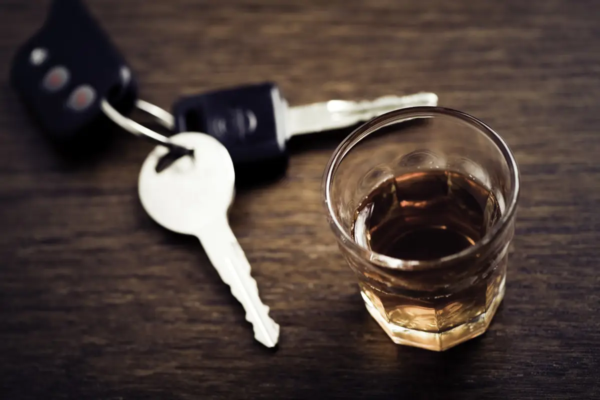 Llaves coche y alcohol