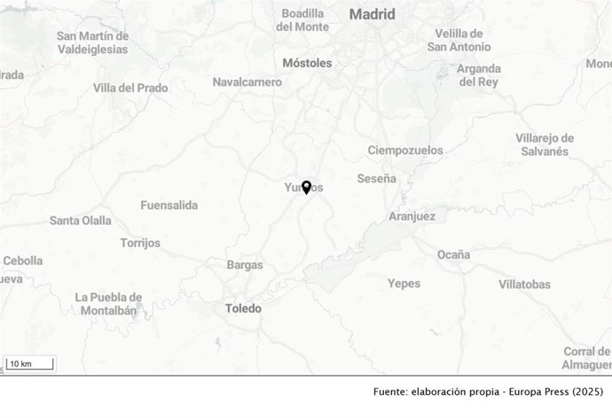 Avenida Castilla-La Mancha de Yuncos donde ha tenido lugar la agresión.