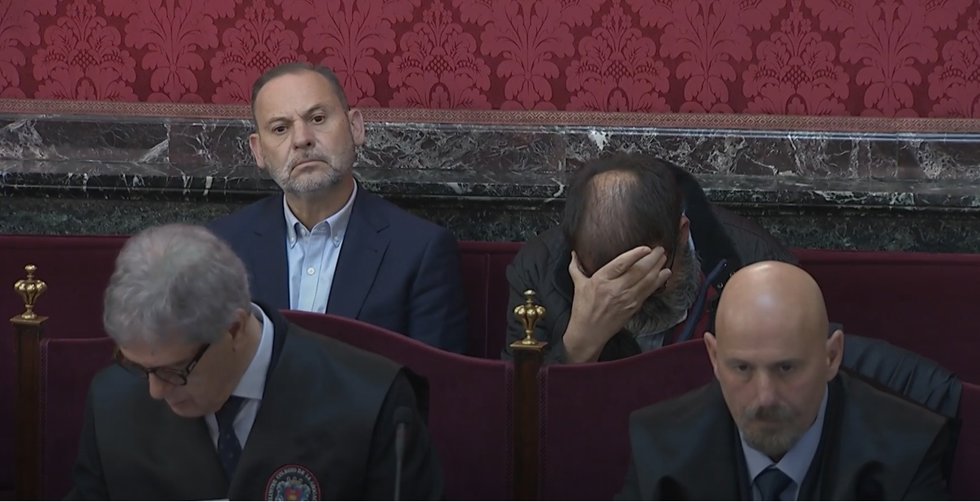 José Luis Ábalos y Koldo García en el juicio en el Supremo