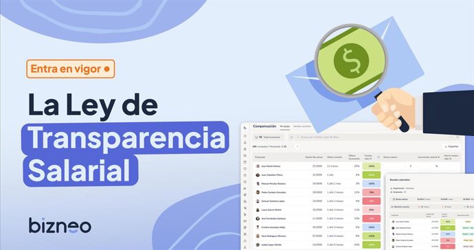 Ley de transparencia salarial entra en vigor en junio de 2026