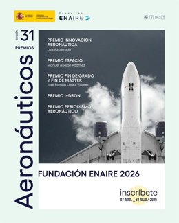 Fundación Enaire convoca la 31ª edición de sus Premios Aeronáuticos con una dotación de 50.000 euros