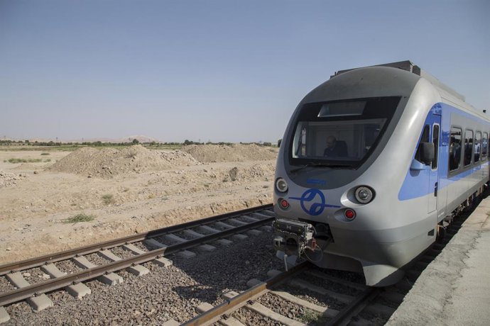 Imatge d'arxiu d'un tren a l'Iran 