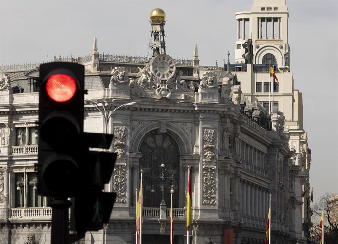 Archivo - Fachada del Banco de España, a 1 de abril de 2025, en Madrid (España). 