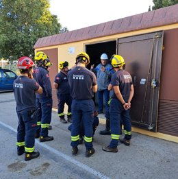 Bombers de la Generalitat durante el programa.