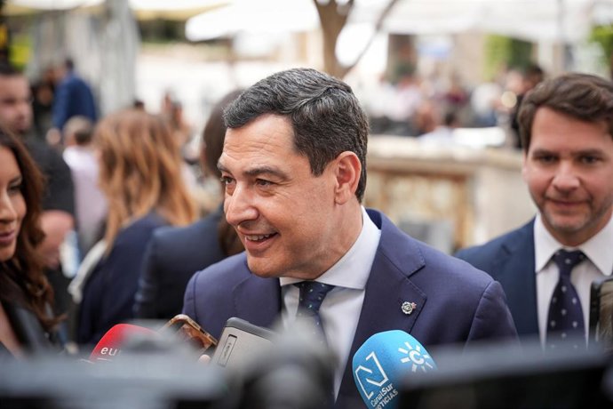 El presidente de la Junta de Andalucía, Juanma Moreno