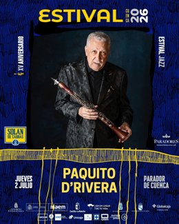 Paquito D`Rivera, Premio a la Trayectoria Musical 26 en Estival Cuenca.