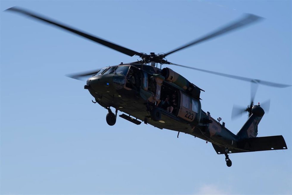 Archivo - Imagen de archivo de un helicóptero militar de Australia.
