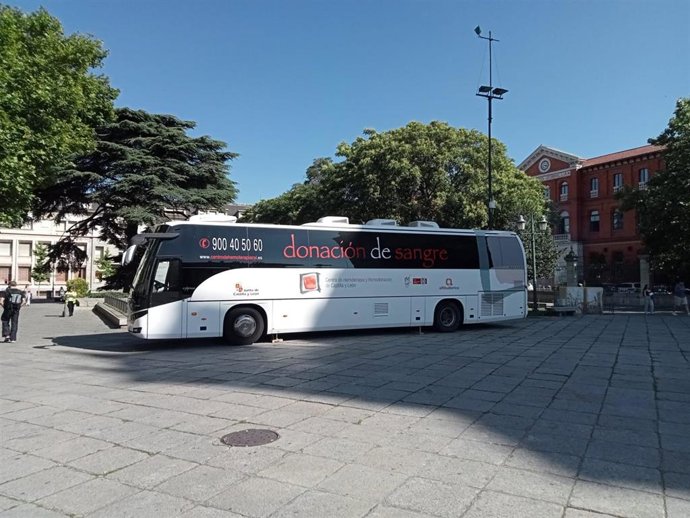 Autobús de donaciones.