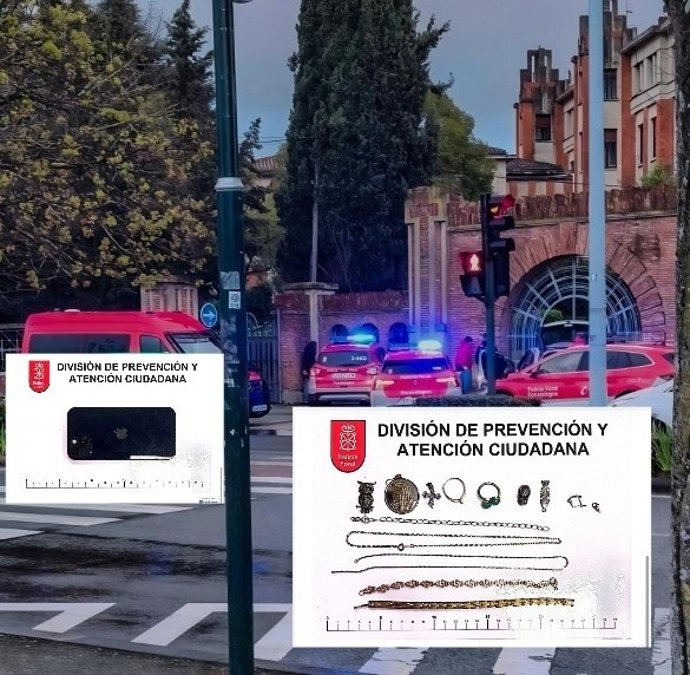 Actuación de la Policía Foral.