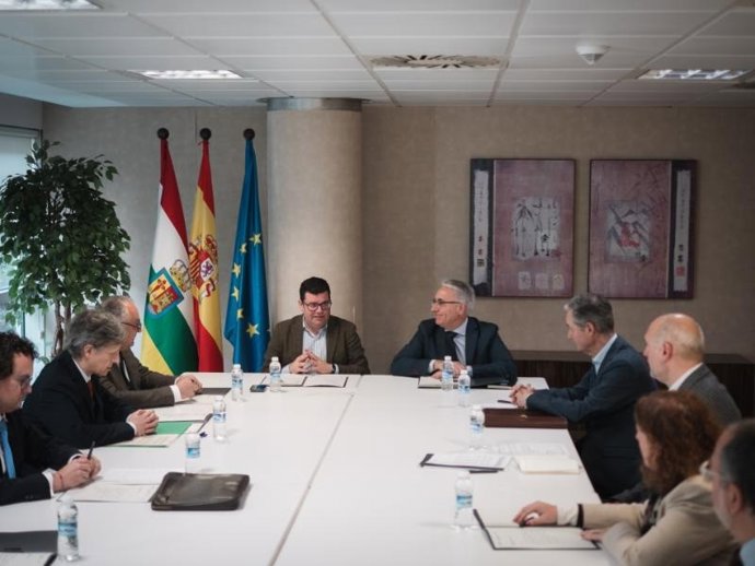 El consejero de Hacienda, Gobernanza Pública, Sociedad Digital y Portavocía, Alfonso Domínguez, presenta al Grupo de expertos tributarios las deducciones fiscales para la campaña de la Renta 2025