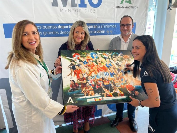 Ana Pérez en su paso por el Hospital de Jaén dentro del programa Mentor 10