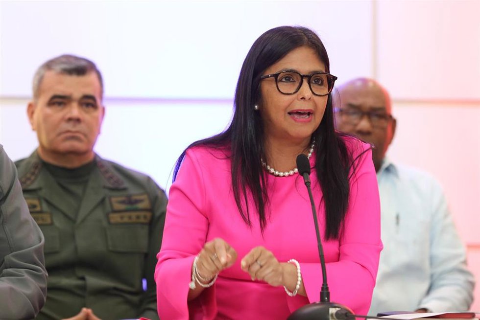 Archivo - La presidenta encargada de Venezuela Delcy Rodríguez.