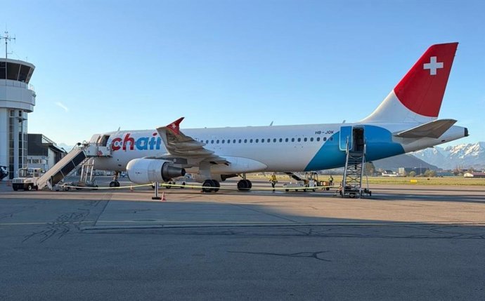 Primer vuelo directo desde Berna de la temporada en el aeropuerto de Jerez.