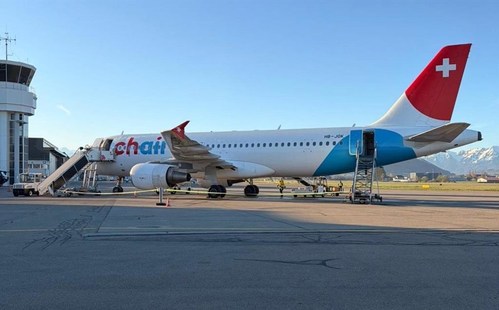 Primer vuelo directo desde Berna de la temporada en el aeropuerto de Jerez.