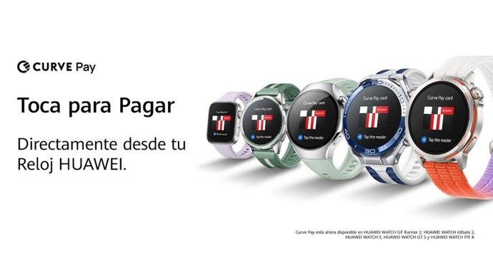 Pagos contactless con Curve Pay de Huawei