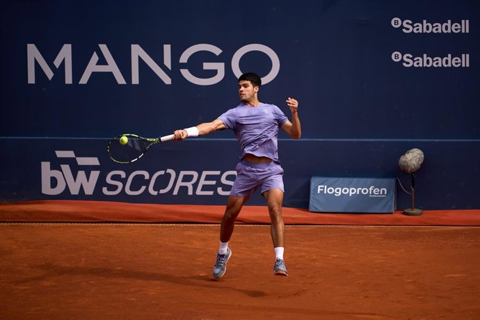 O tenista espanhol Carlos Alcaraz no Barcelona Open Banc Sabadell 2025