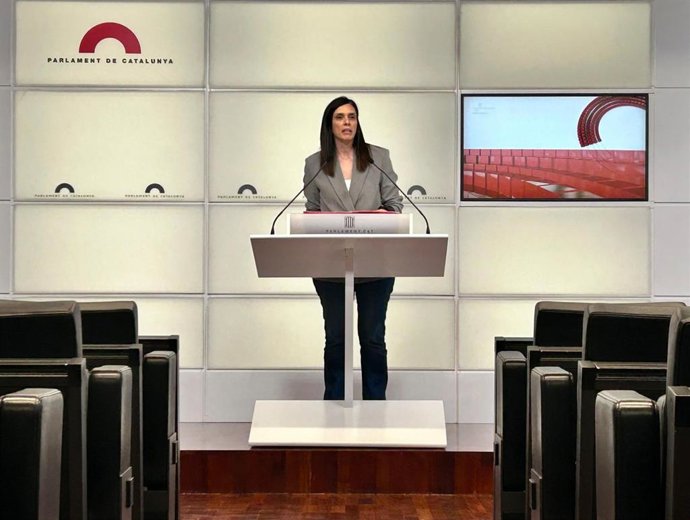 La portaveu del PSC-Units al Parlament, Elena Díaz