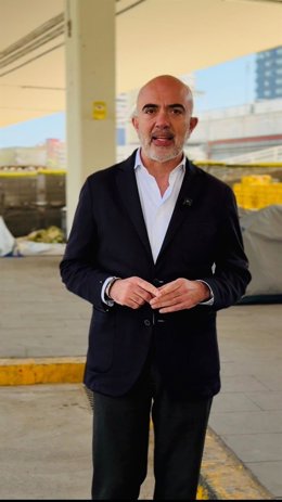 Sirera en el asentamiento de la estación de autobuses de Sants.