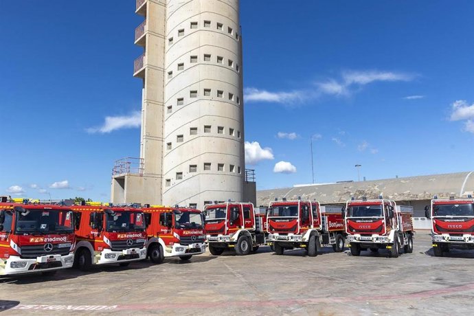 Archivo - Imagen de archivo de camiones del Consorcio Provincial de Bomberos de Alicante