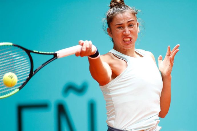 Archivo - Sara Sorribes, durante un partido.