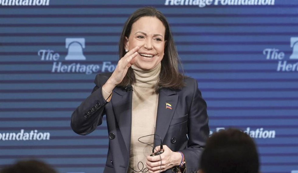 Archivo - La líder opositora venezolana María Corina Machado